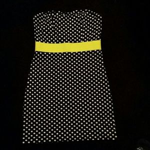 Black and white polka dot dress